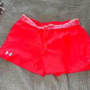 Hot pink Under armour shorts